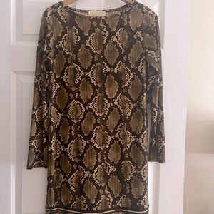 Michael Kors shift dress, snake print, size M
